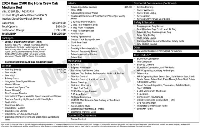 ram ram 2500 pickup 2024 3C6UR5DJ1RG373734 image ram ram 2500 pickup 2024 3C6UR5DJ1RG373734 image